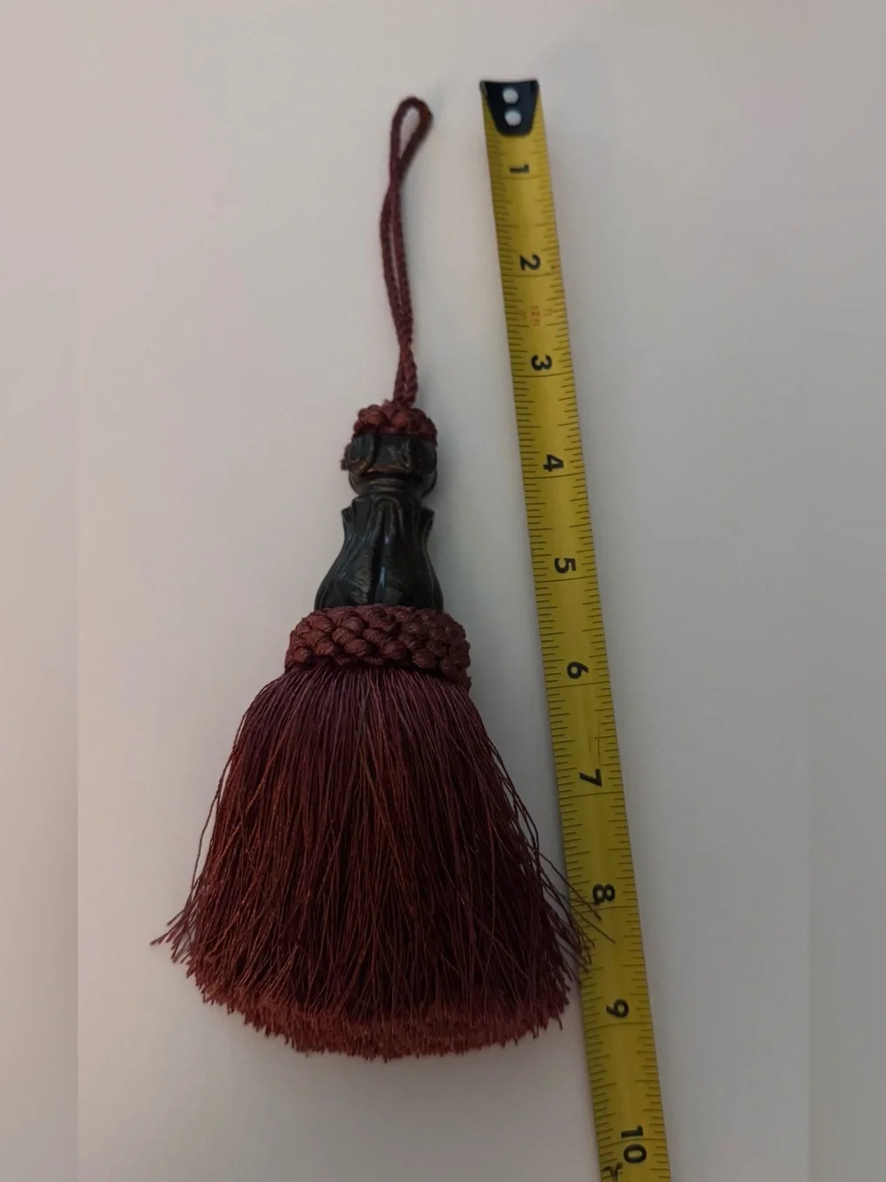 Elegance Burgundy Tassel Set in Deep Burgundy
